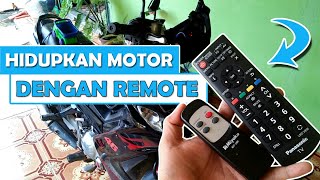 Hidupkan sepeda motor dengan Remote | Arduino Project