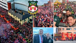 WREXHAM AFC OPEN TOP BUS CHAMPIONS PARADE 22/23