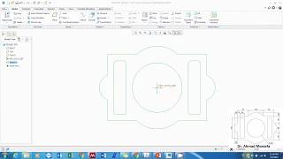 Practice #3: Sketch commands using PTC Creo Parametric