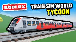 Buying a HIGHSPEED TRAIN for My Train Station in Roblox Train Sim World: Tycoon