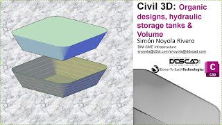 Civil 3D Organic designs, hydraulic storage tanks & Volume