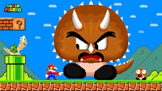 Super Mario Bros. But Everything Mario Touches Turns Into Dinosaurs