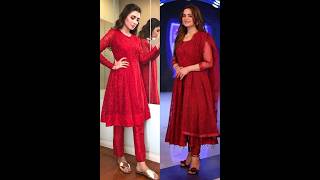 Aiman Khan VS Ayezha Khan in same color dresses #pakistaniactres #aimankhan #ayezakhan#danhistaimoor