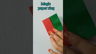 How to make colour changing magic paper ring#paper crafts#shorts