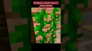 MINECRAFT STARTER TREEBASE 🙂 #minecraft #like #subscribe #shorts