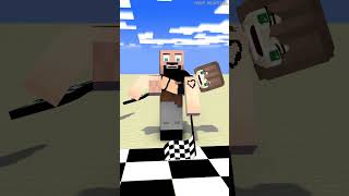 HELP Herobrine Win the Race (Bones - Imagine Dragons) #herobrine #bones #minecraft #shorts