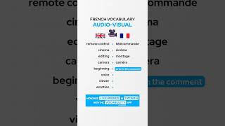 Audio-visual French Vocabulary 🇫🇷