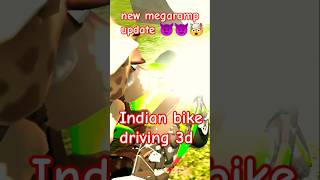 new mega ramp😈😈🤯  update Indian bike driving 3D #viralshorts #viralchallenge!#gaming #1k #new