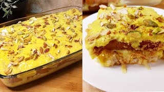 Instant Malai Cake with Minimal Ingredients | Super Delicious 15 Minutes Desert | #Eid Special.