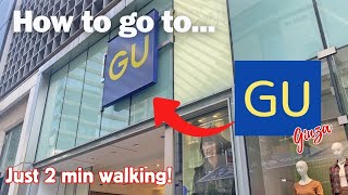 GU Ginza Store,  a popular discount clothing retailer [Ginza, Tokyo]