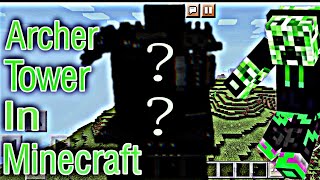 Me girta bohot huu Minecraft me//How to build a Archer Tower in Minecraft Pocket Edition