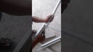 how to install a frame to make a wall partition#shorts