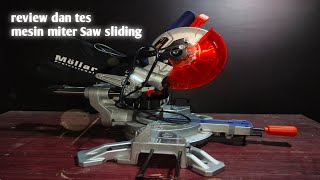 ‼️review dan tes mesin miter Saw sliding mollar 7inch #mitersawsliding #mitersaw