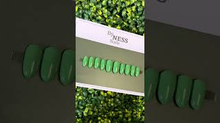 Would you wear this green on your nails? #pressonnails #pressons #greennails #nails #shorts