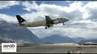 Pia A320 takeoff skardu airport #shorts #pia #skardu