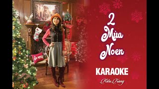 KARAOKE | Hai Mùa Noel - Kiều Trang | Beat Gốc