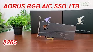 AORUS RGB AIC NVMe SSD 1TB $265