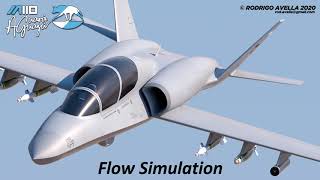 IA110 Aguará Guazú Concept - Light Attack Aircraft - Flow Simulation.