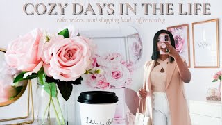 COZY DAYS IN THE LIFE | vlog 26 | let's catch up, cake orders, mini shopping haul, coffee tasting