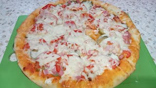 ВКУСНАЯ Домашняя ПИЦЦА 🍕 Идеальное Тесто для пиццы и очень вкусная начинка!