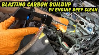 EGR Carbon Build Up! (Walnut Blasting Cylinder Heads) Toyota Prius 1.8 #automobile #repair #walnut