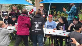 Hot chili pepper eating contest in Keremeos BC