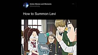 How to Summon Levi⭐ | Anime Shorts 🔥 | Attack on Titan Junior 👀