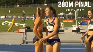 Women 200m - FINAL - Australian Track&Field Champs 2021 - Riley DAY 23.43 HQ