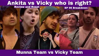 Bigg Boss 17 EP 96 Episode Ankita Isha's Commentary, Anku vs Vicky who is right?  Manara vs Isha