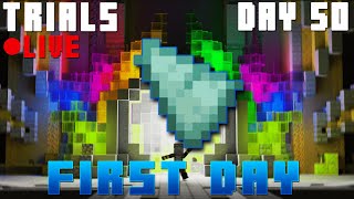 🔴 FIRST DAY ON CH | Hypixel Skyblock TRIALS - Crystal Hollows [Day 50] LIVE (LIVE)