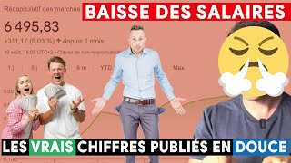 Baisse des salaires, je tombe par hasard sur les vrais chiffres (#week-end gâché)