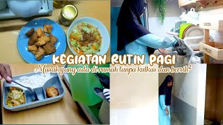 RUTINITAS PAGI IBU RUMAH TANGGA | BERES BERES DAN BERSIH BERSIH KONTRAKAN 3 PETAK