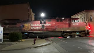 CP 8012 leading CPKC 180 by Elgin, IL