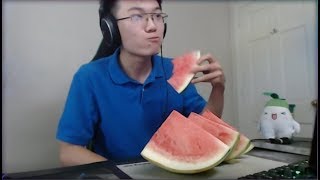 fruit ninja except with giant knives and the fruit is a massive watermelon