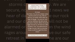 Prayer for Those in Storm's Path