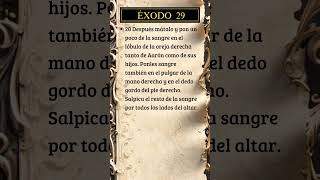 Éxodo 29, 20 #dios #biblia #versiculodeldia