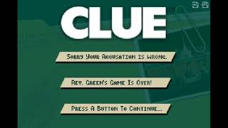 Clue for the Gameboy Game Over Theme