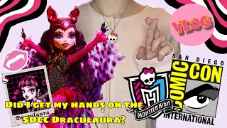 BEHIND THE SCENES OF MONSTER HIGH´S SDCC DRACULAURA - DROP ON MATTEL CREATIONS !