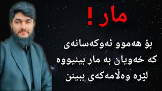 بینینی مار چییە لە خەودا