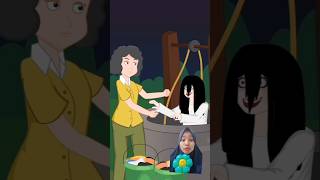 animasi hantu kuntilanak #shorts #kuntilanaklucu #ceritahorrorstory