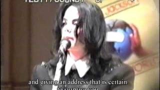 Michael Jackson speaks at Carnegie Hall, New York 2001