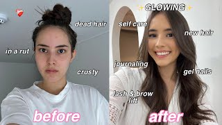 KOREA DIARIES 💅🏼 glow up transformation, BlackPink nail salon, hair, lash lift, selfcare, journaling