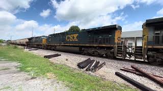 NB CSX one unit 3101 and 3 DPU 3348-334-440 on the Henderson sub in Springfield Tn 07/03/23