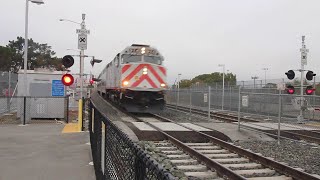 Caltrain - Caltrain headed by EMD F40PH passing San Bruno