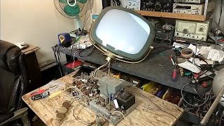 Servicing a 1959 Philco Predicta Princess Part 6/9 - Resolving Power supply and B+boost  issues