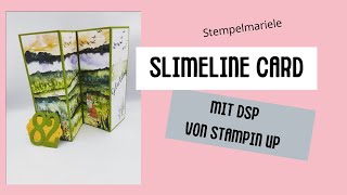 wie geht das? Anleitung für vierfach abgeteilte slim Line Karte