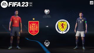 FIFA 23 - Spain vs Scotland - EURO 2024 Qualifiers | Full Match PC Gameplay