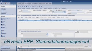 eNVenta ERP ✅  Stammdatenmanagement, Stammdaten erfassen, Artikelstamm-Maske, CSC