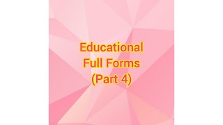 Educational full forms Part 4 (Full form of MD, MS, Pharm D, MBBS) #shorts #ytshorts