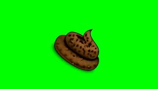 Flying POOP Green Screen